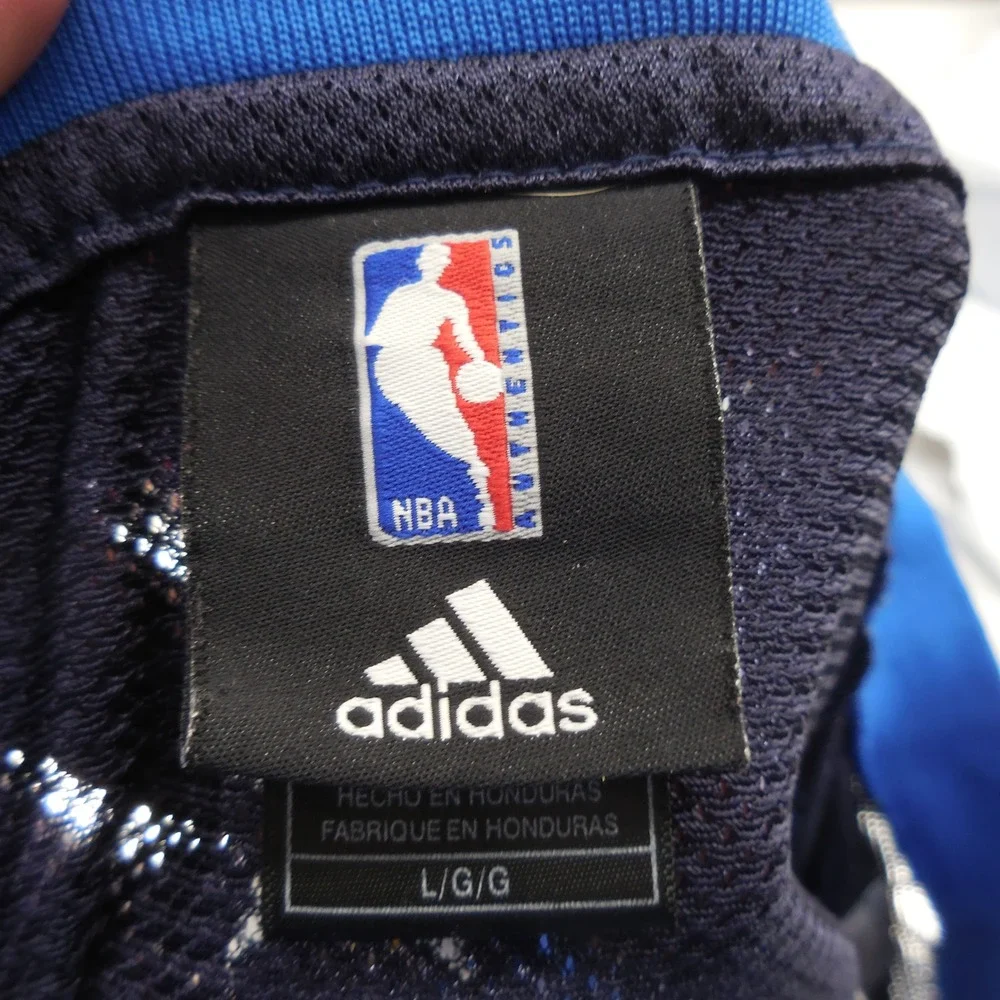 Adidas Dallas Mavericks Devin Harris 34 Jersey Mens Large Navy Blue NBA Mesh